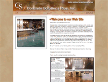 Tablet Screenshot of concretesolutionsplus.com
